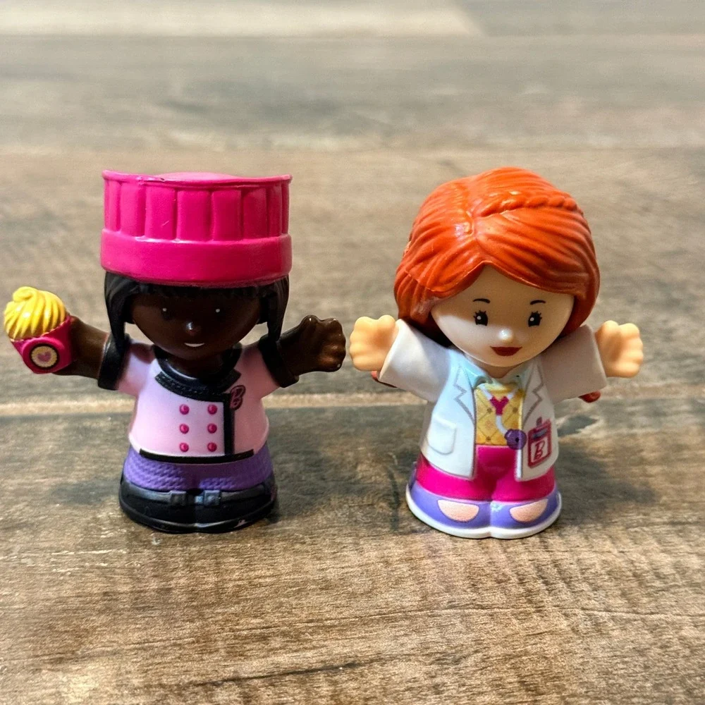 Fisher Price Little People Barbie You Can Be Anything Career Figures Set of 4